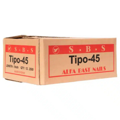 میخ تیپو 45 کارتن 2500 عددی