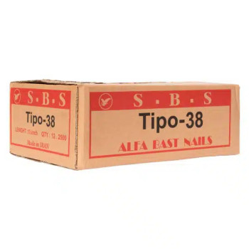 میخ تیپو 38 کارتن 2500 عددی